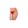 Nuisette courte grande taille rouge et string 
